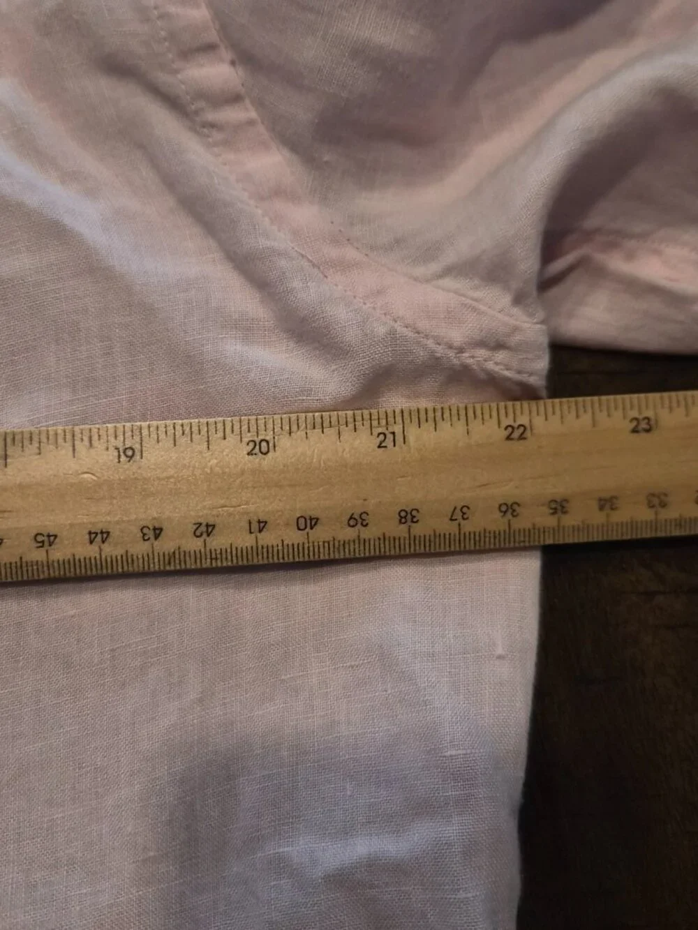 Polo Ralph Lauren Relaxed Fit Mens Large Pink Salmon Button Up 100% Linen G807
